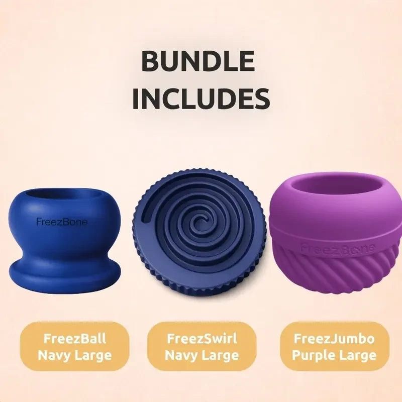 Freezbone Frozen Dog Chew Toy Bundle