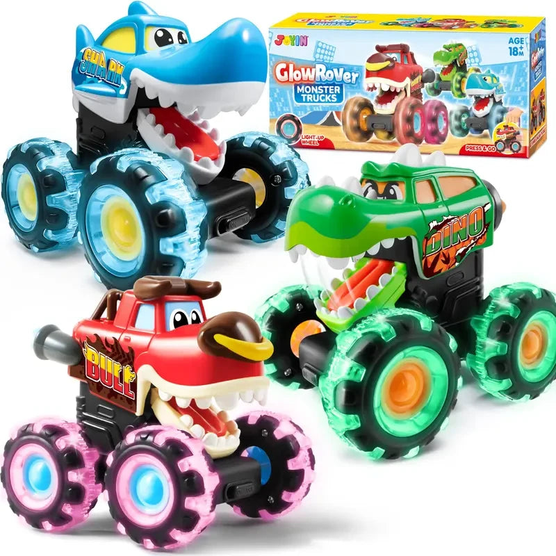 Light Up Push Car Set