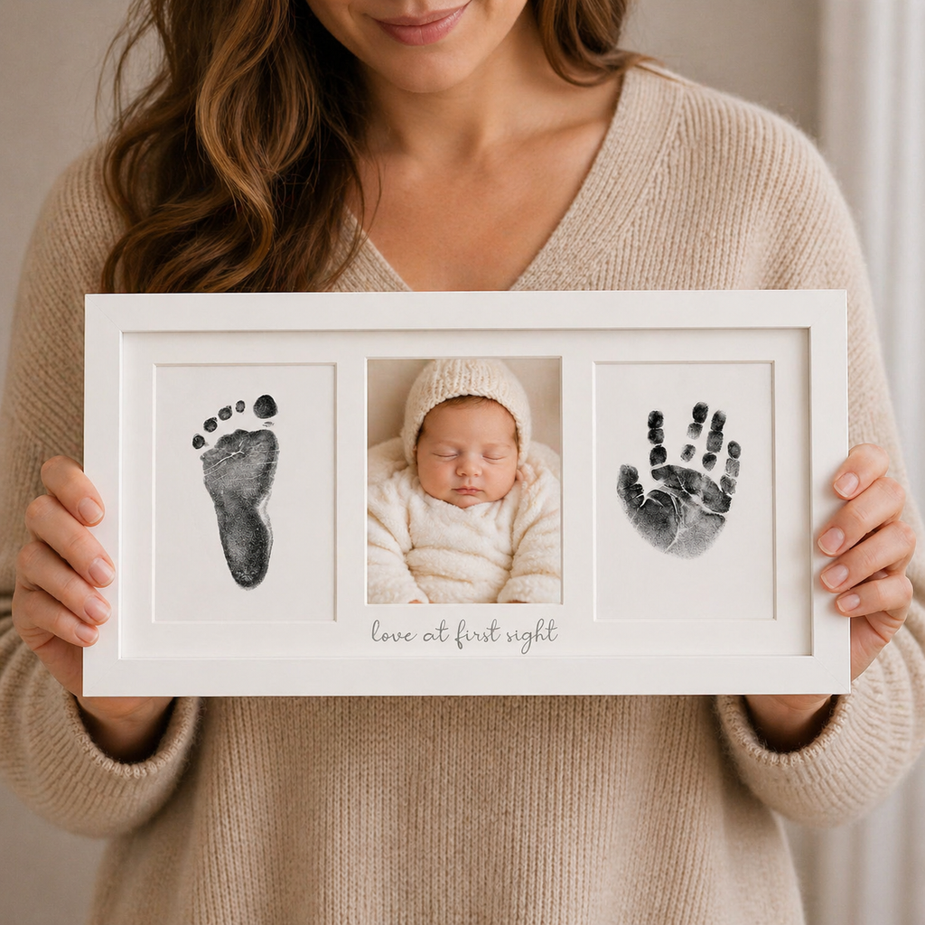 Mess-Free Baby Handprint & Footprint Keepsake Kit – 4 Pack